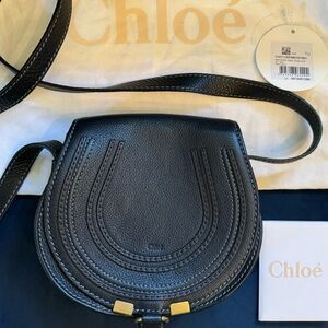 Chloé Small Marcie Leather Crossbody Bag